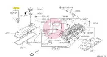 NISSAN 15255-D5502 - CAP-OIL FILLER