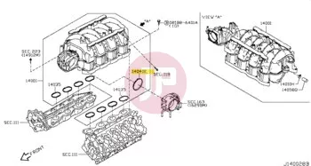 NISSAN 16175-1LA0A - GASKET-ADAPTER