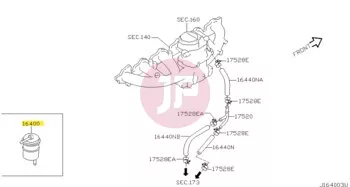 NISSAN 16400-0W01A - STRAINER ASSY-FUEL