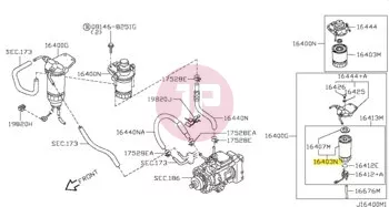 NISSAN 16405-01T0A - Üzemanyagszűrő