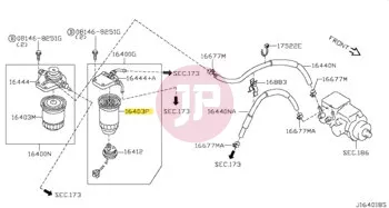 NISSAN 16405-02N0A - CARTRIGDE ASSY
