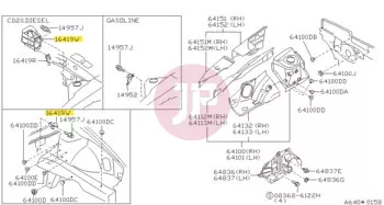 NISSAN 16419-06A00 - BRACKET FUEL