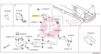 NISSAN 16419-06A00 - BRACKET FUEL