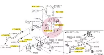 NISSAN 16439-17B0A - Bilincs