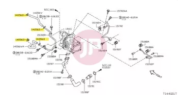 NISSAN 16439-56S0A - CLAMP-HOSE