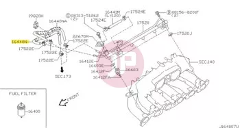 NISSAN 16441-VC200 - HOSE-FUEL