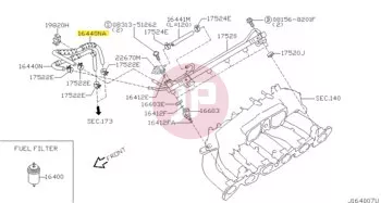 NISSAN 16441-VC205 - HOSE-FUEL