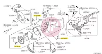 NISSAN 16511-9900A - PACKING