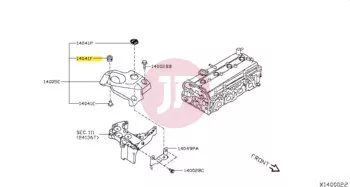 NISSAN 16557-VC200 - GROMMET