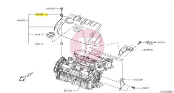 NISSAN 16557-VC200 - GROMMET