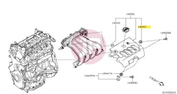 NISSAN 16557-VC200 - GROMMET