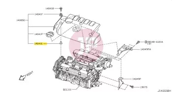 NISSAN 16566-2Y50A - RETAINER