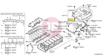 NISSAN 16566-2Y50A - RETAINER