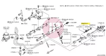 NISSAN 16600-AA500 - INJECTOR-FUEL