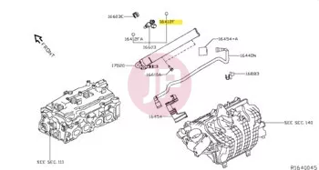 NISSAN 16618-5L300 - O RING
