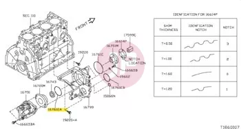 NISSAN 16781-AD20A - O RING