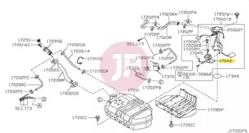 NISSAN 17042-VC31A - PUMP ASSY