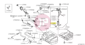 NISSAN 17042-VC31A - Üzemanyagpumpa