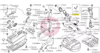 NISSAN 17221-VB006 - TUBE ASSY