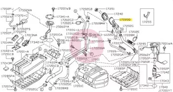 NISSAN 17221-VB006 - TUBE ASSY