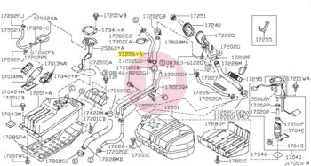 NISSAN 17226-VB005 - HOSE