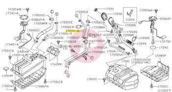 NISSAN 17226-VB005 - HOSE