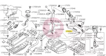 NISSAN 17226-VC700 - HOSE