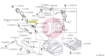 NISSAN 17228-VB800 - HOSE-FILLER