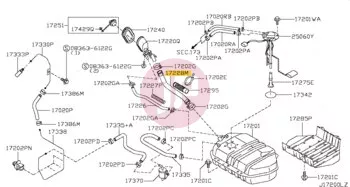 NISSAN 17228-VB800 - HOSE-FILLER