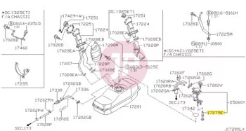 NISSAN 17275-01J00 - FILTER FUEL TAN