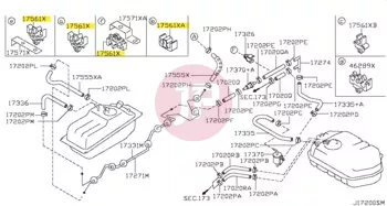 NISSAN 17561-0W002 - INSULATOR
