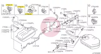 NISSAN 17561-60U00 - INSULATOR