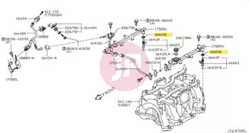 NISSAN 17571-5L30A - CLAMP-INJECTOR