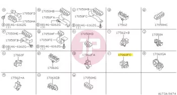 NISSAN 17574-29R01 - CLIP CABLE