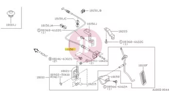 NISSAN 18201-VB200 - WIRE ASSY