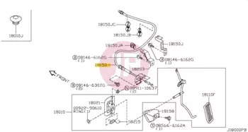 NISSAN 18201-VB200 - WIRE ASSY