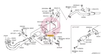 NISSAN 20640-37J00 - Exhaust Insulator
