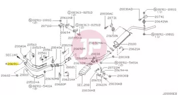 NISSAN 20691-51E01 - GASKET EXH