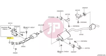NISSAN 20691-51E01 - GASKET EXH