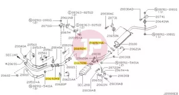 NISSAN 20692-1E810 - GASKET