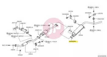 NISSAN 20692-1E810 - GASKET