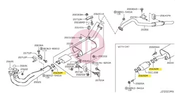 NISSAN 20692-65J00 - Exhaust Gasket