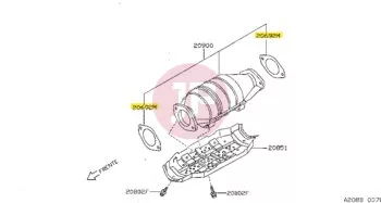 NISSAN 20692-65J00 - Exhaust Gasket