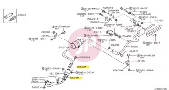 NISSAN 20692-65J00 - GASKET