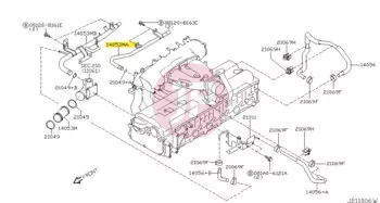 NISSAN 21022-VC20A - TUBE-CONNECTOR
