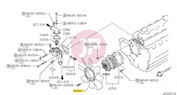 NISSAN 21060-05D01 - FAN-COOLING