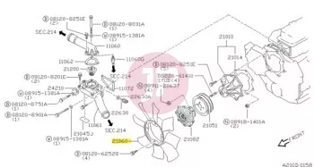 NISSAN 21060-05D01 - FAN-COOLING