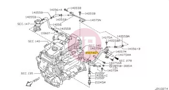 NISSAN 21074-2W201 - GASKET-PIPE