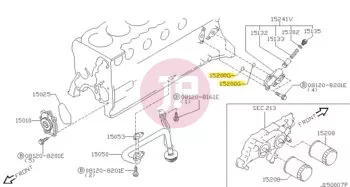 NISSAN 21334-02N00 - RING RUBBER