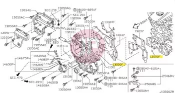 NISSAN 21334-02N00 - RING RUBBER